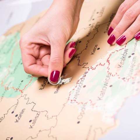 MAPA ODKRYWĆY POLSKA ZDRAPKA PODRÓŻNIKA PREZENT MAPA ODKRYWĆY POLSKA ZDRAPKA PODRÓŻNIKA PREZENT