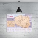 MAPA ODKRYWĆY POLSKA ZDRAPKA PODRÓŻNIKA PREZENT