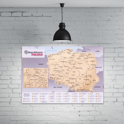 MAPA ODKRYWĆY POLSKA ZDRAPKA PODRÓŻNIKA PREZENT MAPA ODKRYWĆY POLSKA ZDRAPKA PODRÓŻNIKA PREZENT