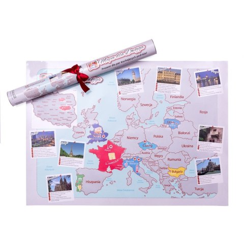 MAPA ZDRAPKA DLA DWOJGA MŁODEJ PARY PREZENT ŚLUBNY MAPA ZDRAPKA DLA DWOJGA MŁODEJ PARY PREZENT ŚLUBNY
