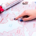 MAPA ZDRAPKA DLA DWOJGA MŁODEJ PARY PREZENT ŚLUBNY
