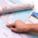 MAPA ZDRAPKA DLA DWOJGA MŁODEJ PARY PREZENT ŚLUBNY