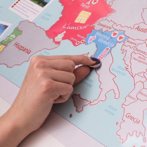 MAPA ZDRAPKA DLA DWOJGA MŁODEJ PARY PREZENT ŚLUBNY MAPA ZDRAPKA DLA DWOJGA MŁODEJ PARY PREZENT ŚLUBNY