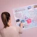 MAPA ZDRAPKA DLA DWOJGA MŁODEJ PARY PREZENT ŚLUBNY
