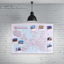 MAPA ZDRAPKA DLA DWOJGA MŁODEJ PARY PREZENT ŚLUBNY