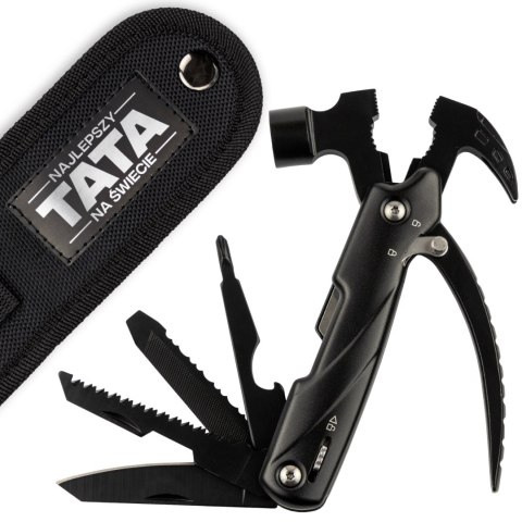 MULTITOOL - NARZĘDZIE WIELOFUNKĆYJNE DLA TATY - MŁOTEK OBĆĘGI NÓŻ ŚRUBOKRĘT MULTITOOL - NARZĘDZIE WIELOFUNKĆYJNE DLA TATY - MŁOTEK OBĆĘGI NÓŻ ŚRUBOKRĘT