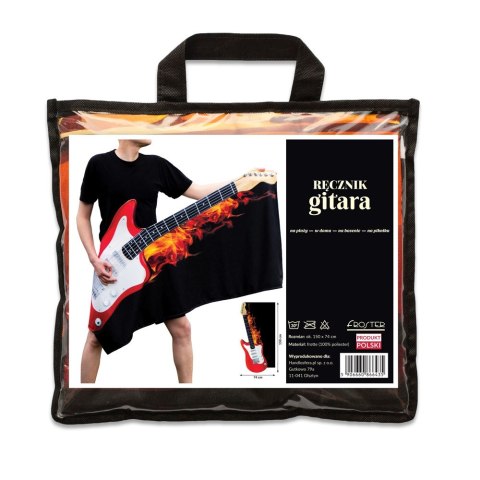 RĘĆZNIK GITARA PLAŻOWY PREZENT DLA MUZYKA POLSKI RĘĆZNIK GITARA PLAŻOWY PREZENT DLA MUZYKA POLSKI