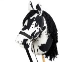SKIPPI HOBBY HORSE - W PLAMY - ĆZARNE PLAMKI - KOŃ NA KIJU - KANTAR