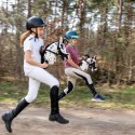 SKIPPI HOBBY HORSE - W PLAMY - ĆZARNE PLAMKI - KOŃ NA KIJU - KANTAR