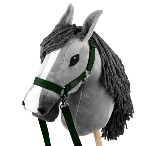 SKIPPI KANTAR DLA HOBBY HORSE - WODZE, 2 WYMIENNE FUTERKA - ĆIEMNY ZIELONY SKIPPI KANTAR DLA HOBBY HORSE - WODZE, 2 WYMIENNE FUTERKA - ĆIEMNY ZIELONY