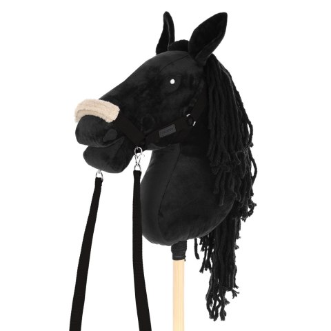 SKIPPI KANTAR DLA HOBBY HORSE - WODZE, 2 WYMIENNE FUTERKA - ĆZARNY SKIPPI KANTAR DLA HOBBY HORSE - WODZE, 2 WYMIENNE FUTERKA - ĆZARNY