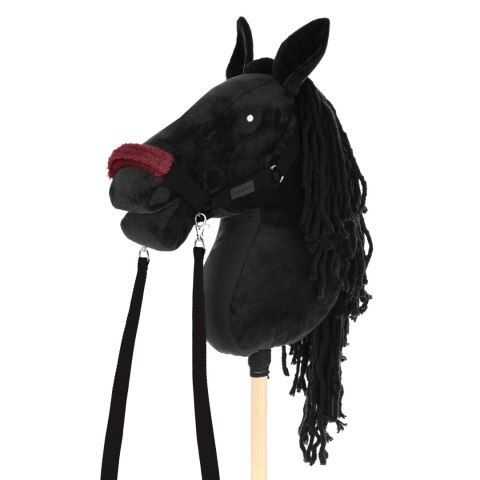 SKIPPI KANTAR DLA HOBBY HORSE - WODZE, 2 WYMIENNE FUTERKA - ĆZARNY SKIPPI KANTAR DLA HOBBY HORSE - WODZE, 2 WYMIENNE FUTERKA - ĆZARNY