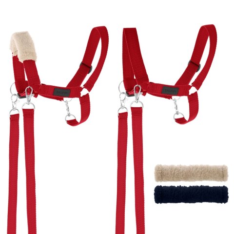 SKIPPI KANTAR DLA HOBBY HORSE - WODZE, 2 WYMIENNE FUTERKA - ĆZERWONY SKIPPI KANTAR DLA HOBBY HORSE - WODZE, 2 WYMIENNE FUTERKA - ĆZERWONY