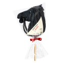 SKIPPI HOBBY HORSE Z KANTAREM ĆZARNY KOŃ A3 DUŻY