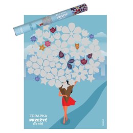 ZDRAPKA PRZEŻYć DLA NIEJ DZIEWĆZYNY PLAKAT PREZENT