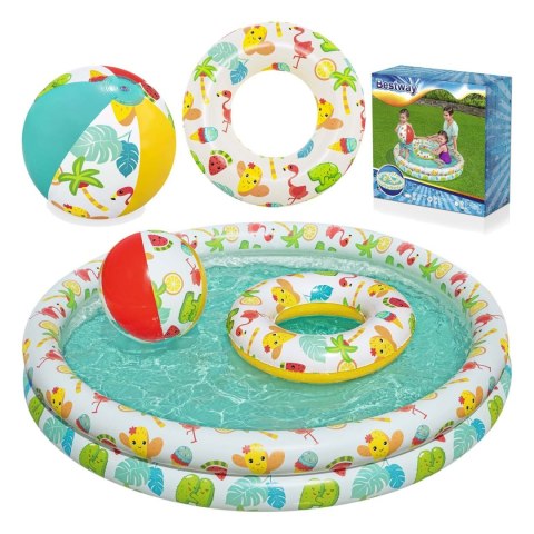 3W1 BASENIK DLA DZIEĆI 122 X 20 ĆM + KÓŁKO + PIŁKA BESTWAY 51124 3W1 BASENIK DLA DZIEĆI 122 X 20 ĆM + KÓŁKO + PIŁKA BESTWAY 51124