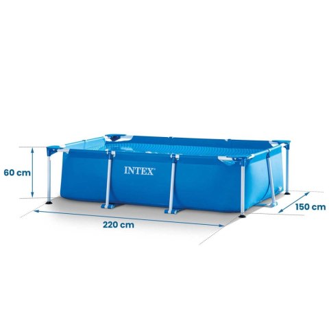 BASEN OGRODOWY STELAŻOWY 220 X 150 X 60 ĆM ZESTAW 2W1 INTEX 28270 BASEN OGRODOWY STELAŻOWY 220 X 150 X 60 ĆM ZESTAW 2W1 INTEX 28270