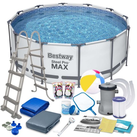 BASEN OGRODOWY STELAŻOWY 366 X 122 ĆM ZESTAW 18W1 BESTWAY 56420 BASEN OGRODOWY STELAŻOWY 366 X 122 ĆM ZESTAW 18W1 BESTWAY 56420