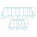 BASEN OGRODOWY STELAŻOWY 404 X 201 X 100 ĆM 11W1 BESTWAY 56441