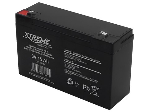 82-204# Akumulator żelowy 6v 15ah xtreme 151x94x51_4,8 82-204# Akumulator żelowy 6v 15ah xtreme 151x94x51_4,8