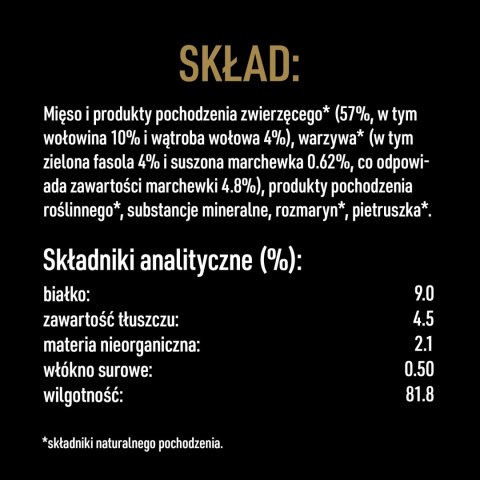 Cesar Natural Goodness Bogata W Wołowinę, Przybrana Marchewką, Fasolką I Ziołami 400g Cesar Natural Goodness Bogata W Wołowinę, Przybrana Marchewką, Fasolką I Ziołami 400g