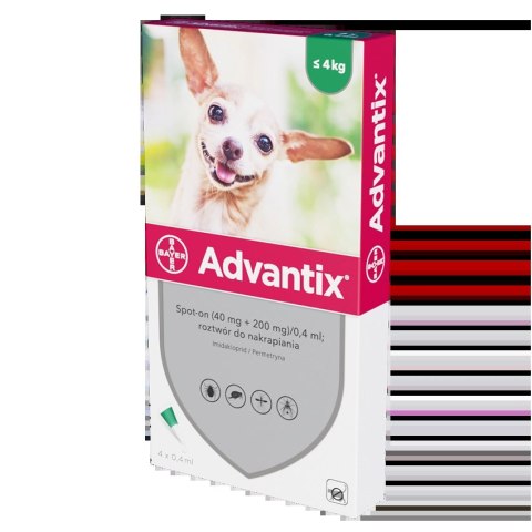 Bayer Advantix Krople Na Kleszcze I Pchły 4x0,4ml Bayer Advantix Krople Na Kleszcze I Pchły 4x0,4ml