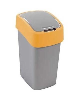 Curver Flip Bin Kosz Na Śmieci Szaro-Pomarańczowy 10l Curver Flip Bin Kosz Na Śmieci Szaro-Pomarańczowy 10l