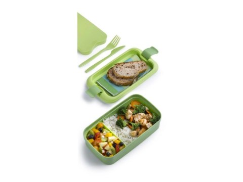 Curver Lunch&Go Pojemnik Ze Sztućcami Niebieski Curver Lunch&Go Pojemnik Ze Sztućcami Niebieski