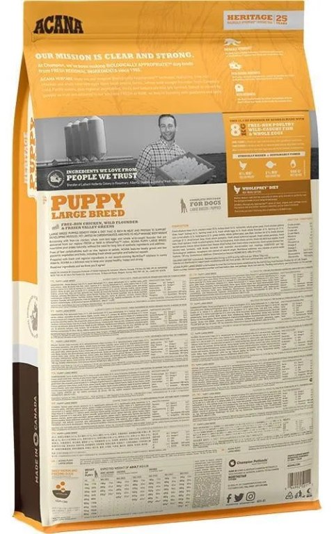 Acana Heritage Puppy Large Breed 17kg Acana Heritage Puppy Large Breed 17kg