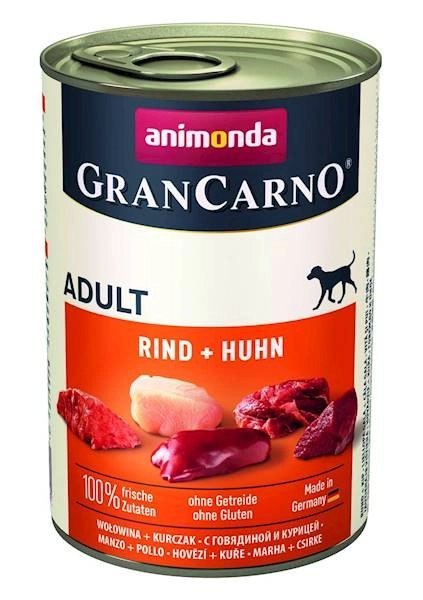 Animonda GranCarno Adult Dog Wołowina + Kurczak 400g Animonda GranCarno Adult Dog Wołowina + Kurczak 400g