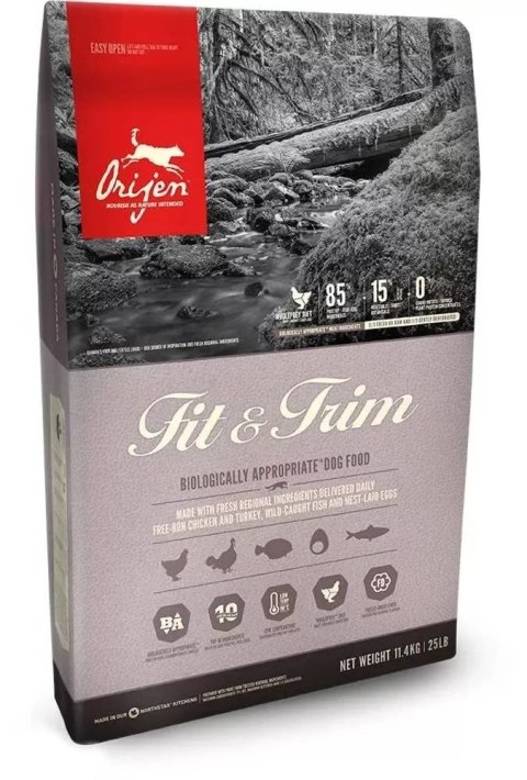 Orijen Fit & Trim Dog 11,4kg Orijen Fit & Trim Dog 11,4kg