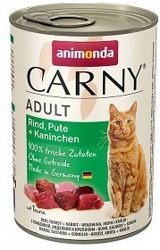 Animonda Cat Carny Adult Wołowina, Indyk I Królik 400g Animonda Cat Carny Adult Wołowina, Indyk I Królik 400g