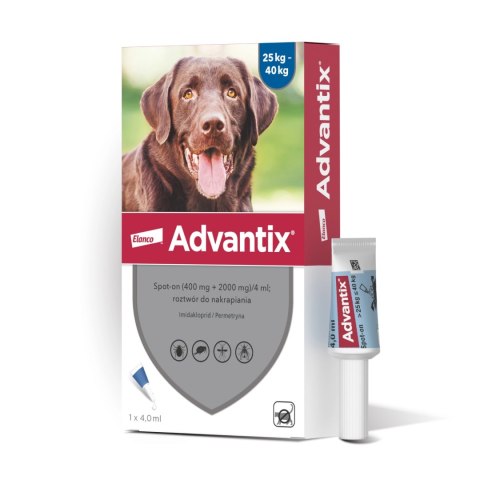Bayer Advantix Krople Na Kleszcze I Pchły 4ml Bayer Advantix Krople Na Kleszcze I Pchły 4ml