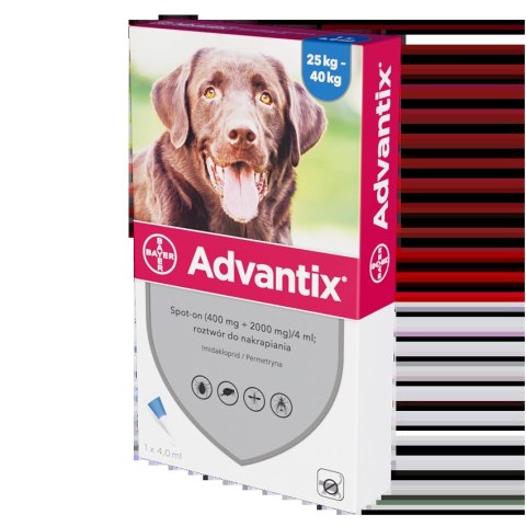 Bayer Advantix Krople Na Kleszcze I Pchły 4ml Bayer Advantix Krople Na Kleszcze I Pchły 4ml