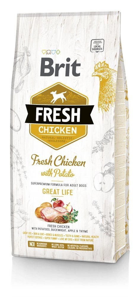 Brit Fresh Chicken & Potato Adult Great Life 12kg Brit Fresh Chicken & Potato Adult Great Life 12kg