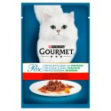 Purina Gourmet Perle Karma dla kotów mini fileciki w sosie z wołowiną i marchewką 85 g
