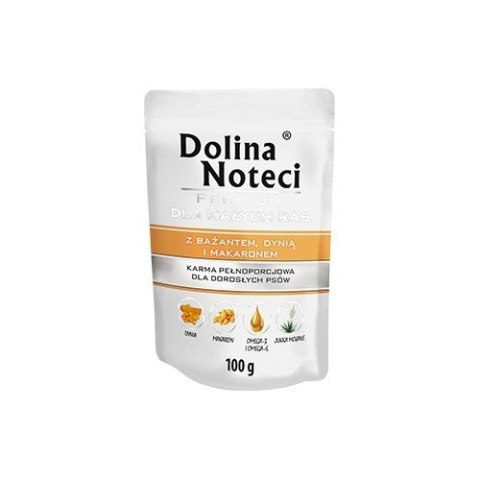 Dolina Noteci Premium Dla Psów Małych Ras Z Bażantem, Dynią I Makaronem 100g Dolina Noteci Premium Dla Psów Małych Ras Z Bażantem, Dynią I Makaronem 100g