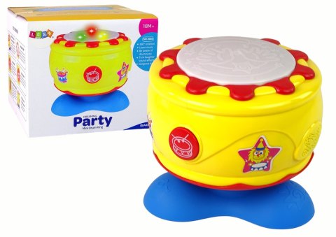 Duży Interaktywny Bębenek Muzyczny Światełka 19 cm Duży Interaktywny Bębenek Muzyczny Światełka 19 cm
