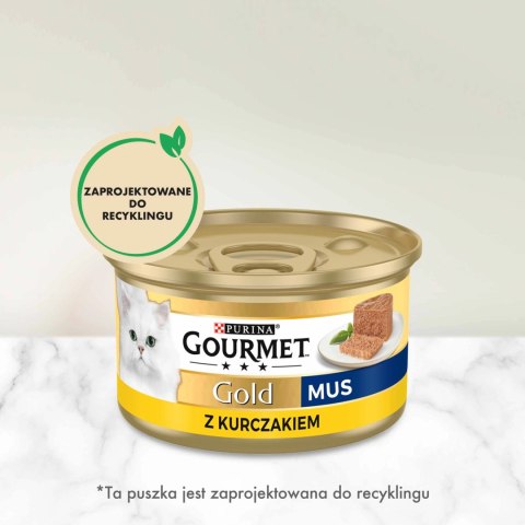 Purina Gourmet Gold mus z kurczakiem 85g Purina Gourmet Gold mus z kurczakiem 85g