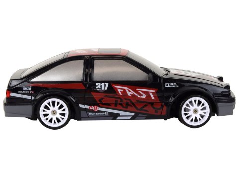 Autko Sportowe Zdalnie Sterowane R/C 1:24 Czarne Wymienne Koła Autko Sportowe Zdalnie Sterowane R/C 1:24 Czarne Wymienne Koła