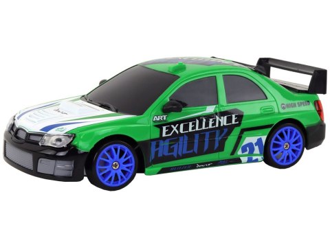 Autko Sportowe Zdalnie Sterowane R/C 1:24 Zielone Wymienne Koła Autko Sportowe Zdalnie Sterowane R/C 1:24 Zielone Wymienne Koła