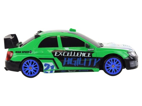 Autko Sportowe Zdalnie Sterowane R/C 1:24 Zielone Wymienne Koła Autko Sportowe Zdalnie Sterowane R/C 1:24 Zielone Wymienne Koła