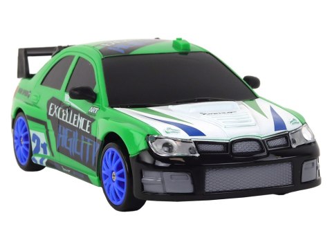 Autko Sportowe Zdalnie Sterowane R/C 1:24 Zielone Wymienne Koła Autko Sportowe Zdalnie Sterowane R/C 1:24 Zielone Wymienne Koła
