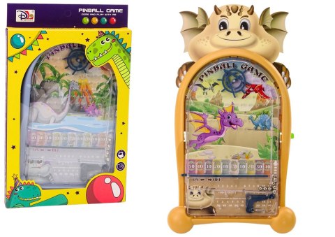 Gra Zręcznościowa Pinball Dinozaury Smok Stojak Beżowy Gra Zręcznościowa Pinball Dinozaury Smok Stojak Beżowy