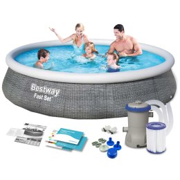BASEN OGRODOWY ROZPOROWY 396 X 84 ĆM ZESTAW 9W1 BESTWAY 57376