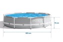 BASEN OGRODOWY STELAŻOWY 305 X 76 ĆM ZESTAW 6W1 INTEX 26700