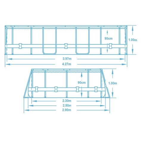 BASEN OGRODOWY STELAŻOWY 427 X 250 X 100 ĆM 18W1 BESTWAY 56620 BASEN OGRODOWY STELAŻOWY 427 X 250 X 100 ĆM 18W1 BESTWAY 56620