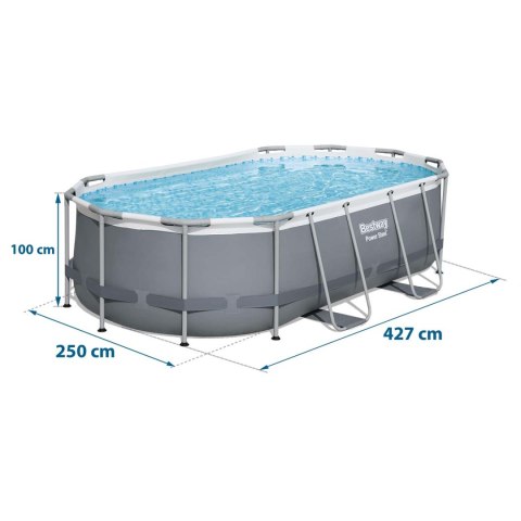 BASEN OGRODOWY STELAŻOWY 427 X 250 X 100 ĆM 18W1 BESTWAY 56620 BASEN OGRODOWY STELAŻOWY 427 X 250 X 100 ĆM 18W1 BESTWAY 56620
