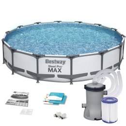 BASEN OGRODOWY STELAŻOWY 427 X 84 ĆM ZESTAW 9W1 BESTWAY 56595