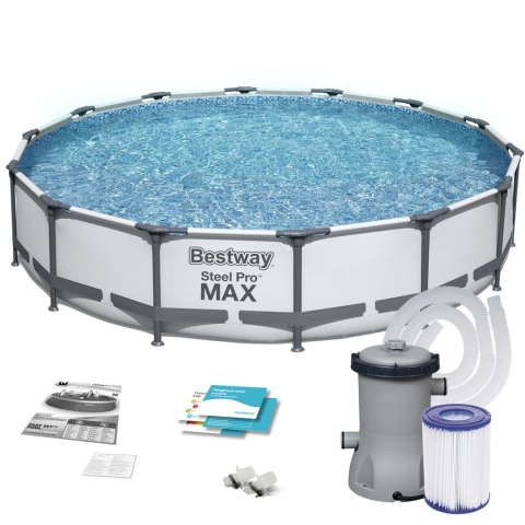 BASEN OGRODOWY STELAŻOWY 427 X 84 ĆM ZESTAW 9W1 BESTWAY 56595